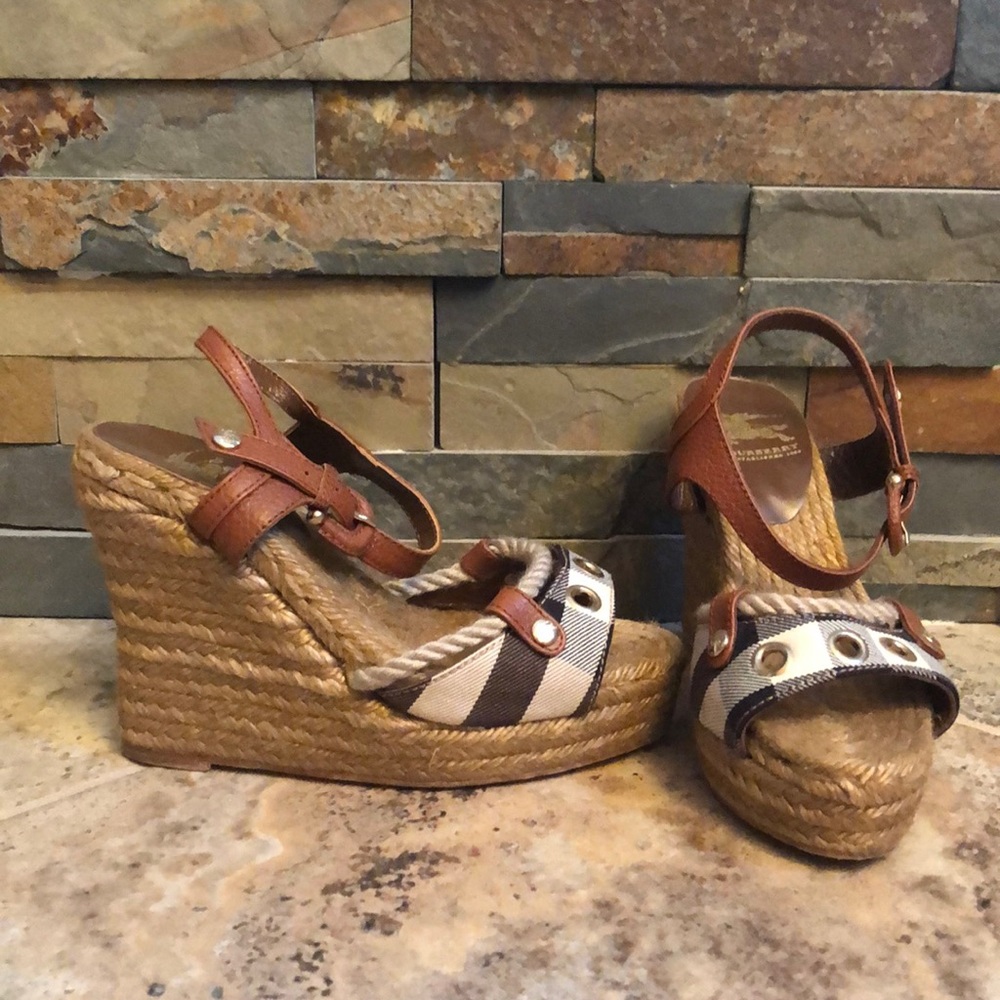 Burberry Wedge Espadrilles
